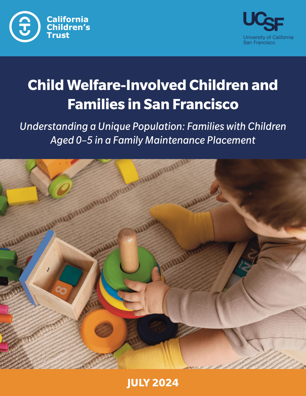 cover with title and child playing with toys